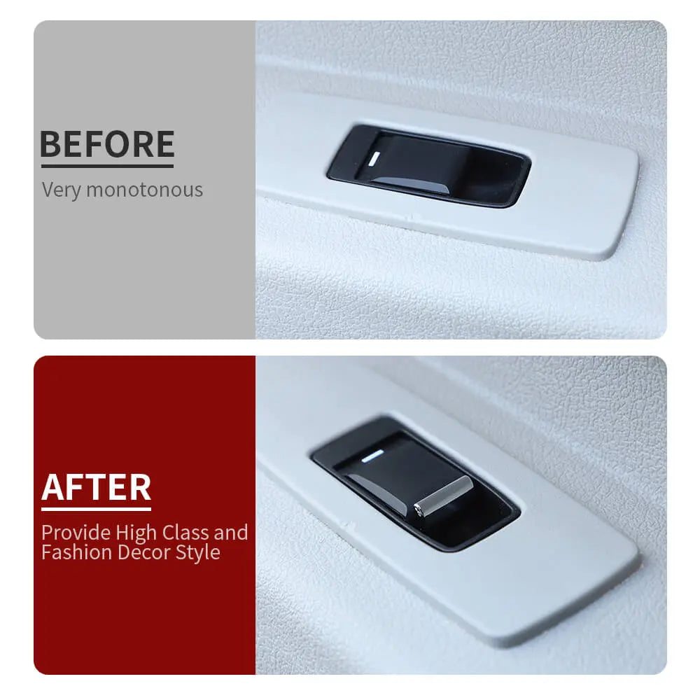 For 2008-2016 Jeep Compass/2011-2016 Patriot 8 x Window Lift Switch Button Trim Cover Sticker Chrome
