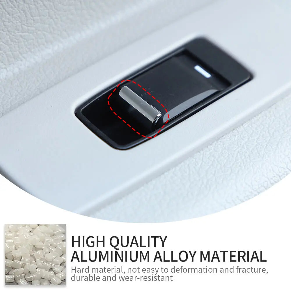 For 2008-2016 Jeep Compass/2011-2016 Patriot 8 x Window Lift Switch Button Trim Cover Sticker Chrome