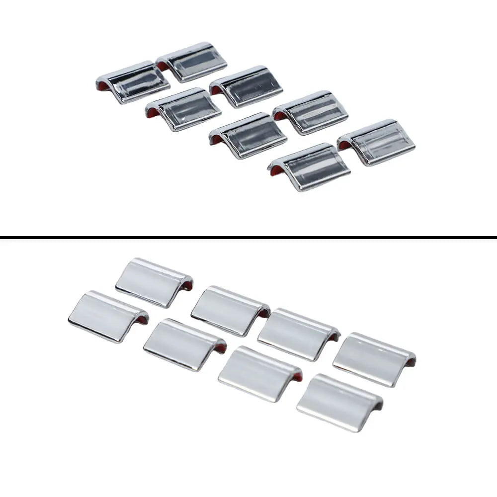 For 2008-2016 Jeep Compass/2011-2016 Patriot 8 x Window Lift Switch Button Trim Cover Sticker Chrome