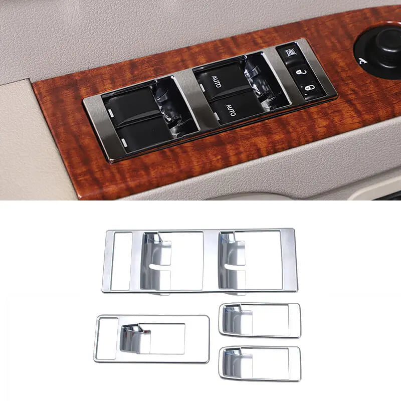 For 2008-2016 Jeep Compass/2011-2016 Patriot Window Lift Switch Panel Trim Cover
