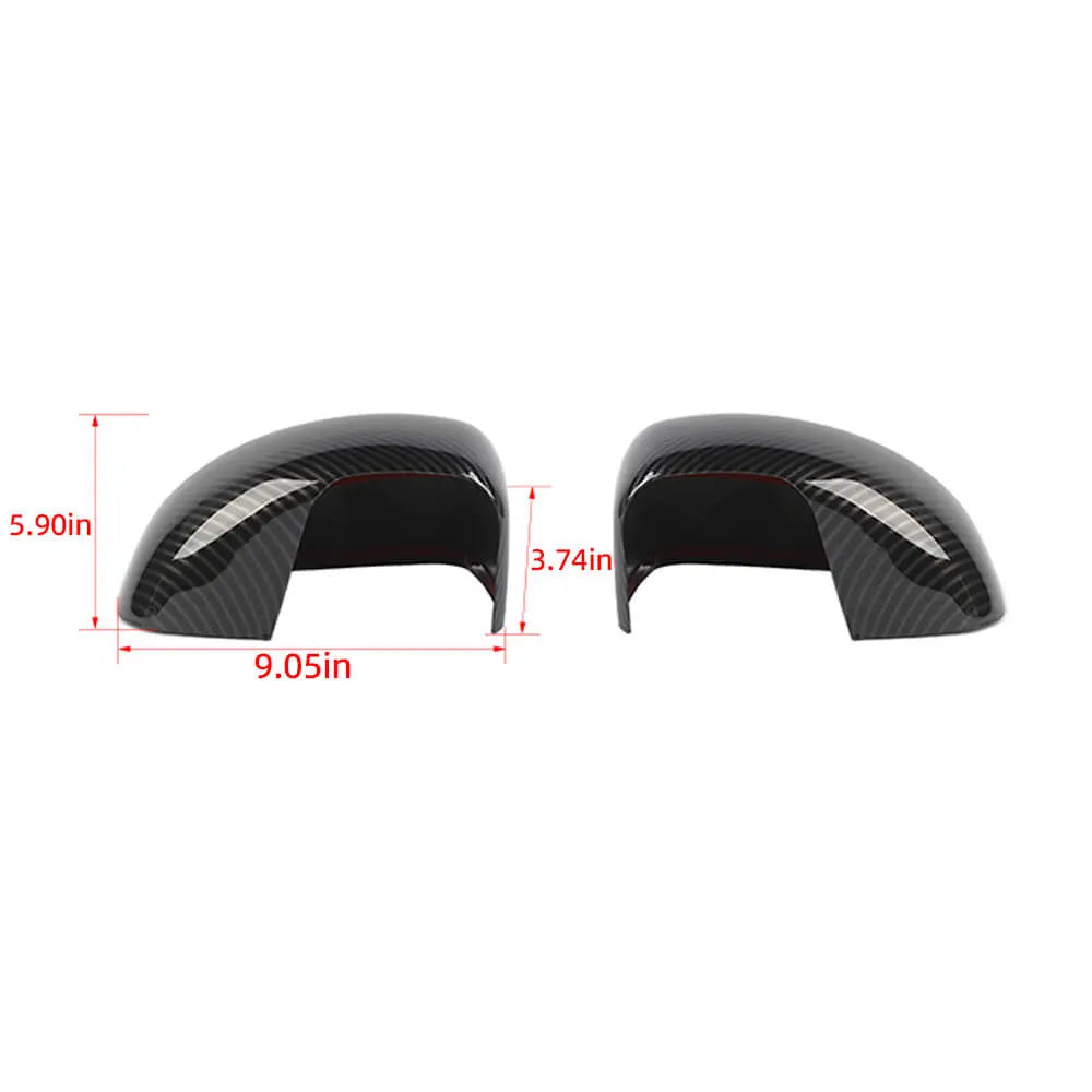 For 2008-2016 Jeep Compass 2PCS Rearview Mirror Wing Mirror Housing Cover Trim
