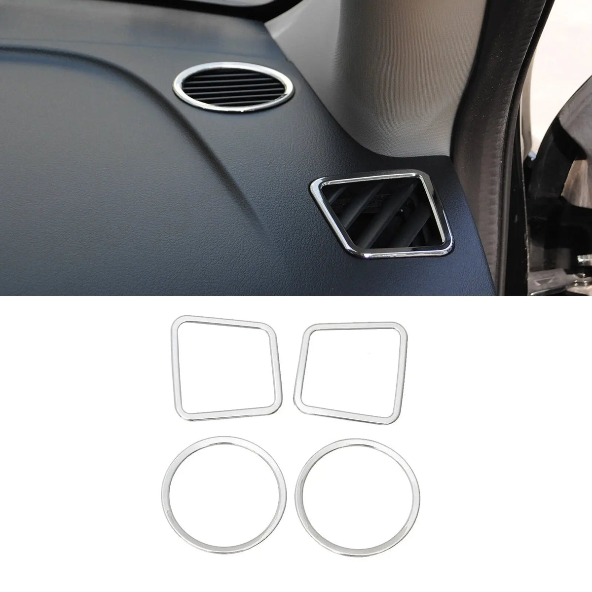 For 2010-2016 Jeep Compass/Patriot Dashboard A-Pillar Air Vent Cover Trim