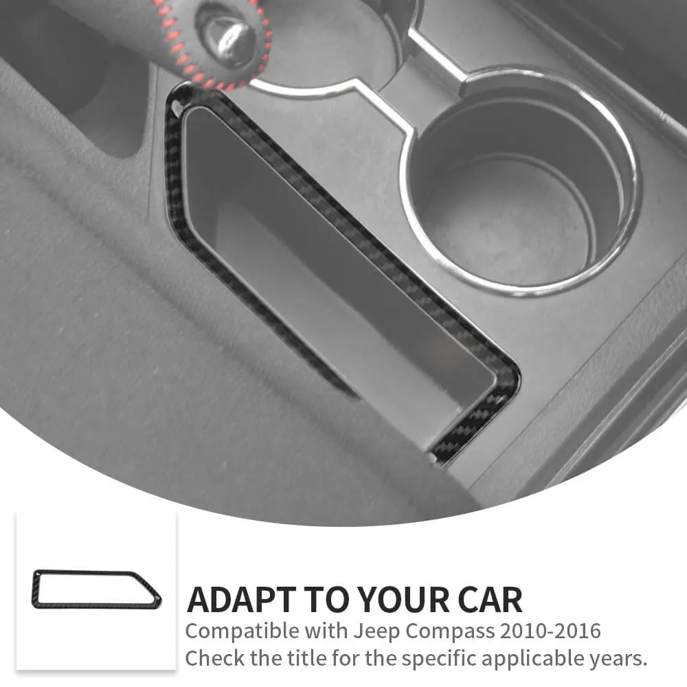 For 2010-2016 Jeep Compass & Patriot Front Cup Holder Side Storage Box Cover Trim