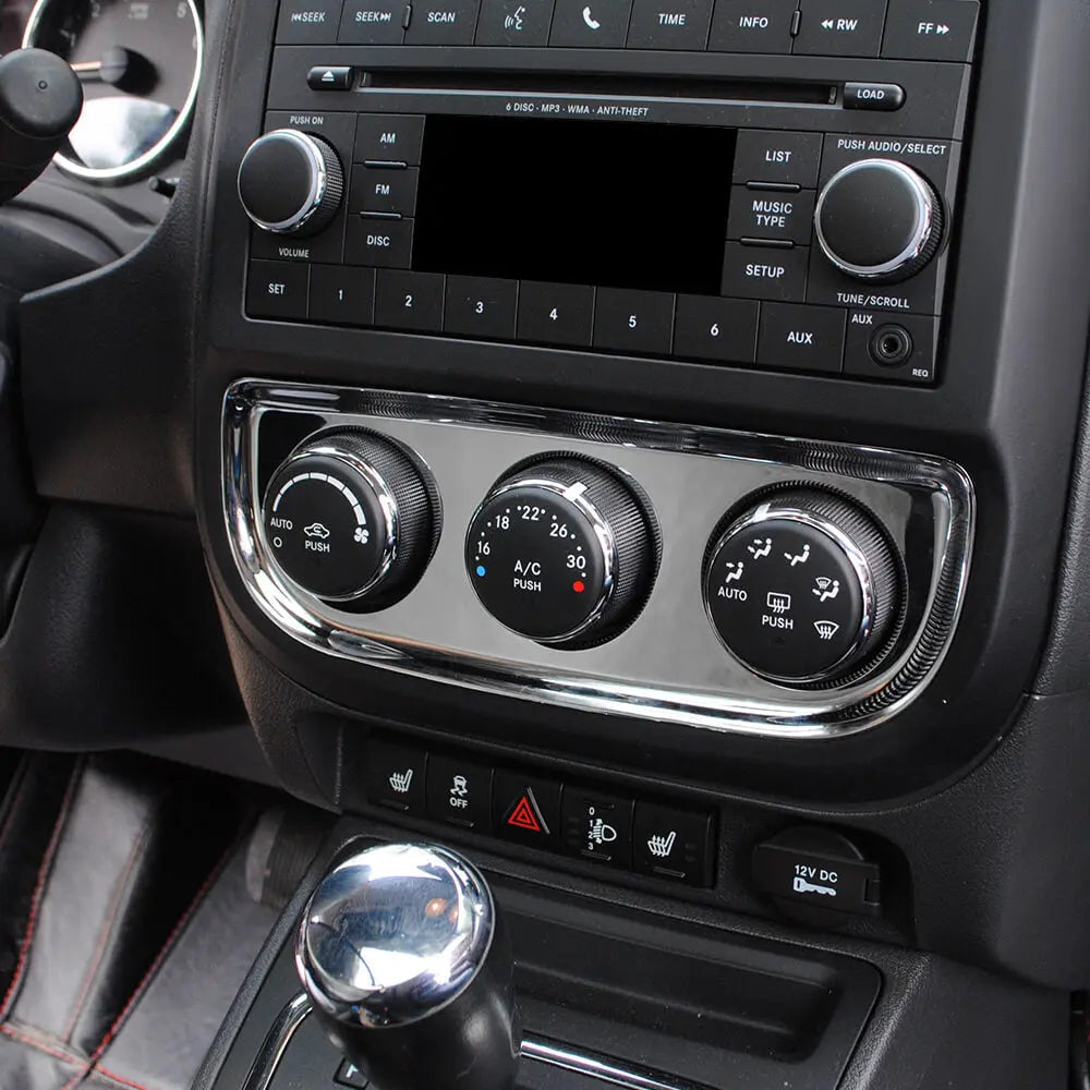 For 2010-2016 Jeep Compass & Patriot Interior Air Conditioning Switch Panel Trim Decoration Cover