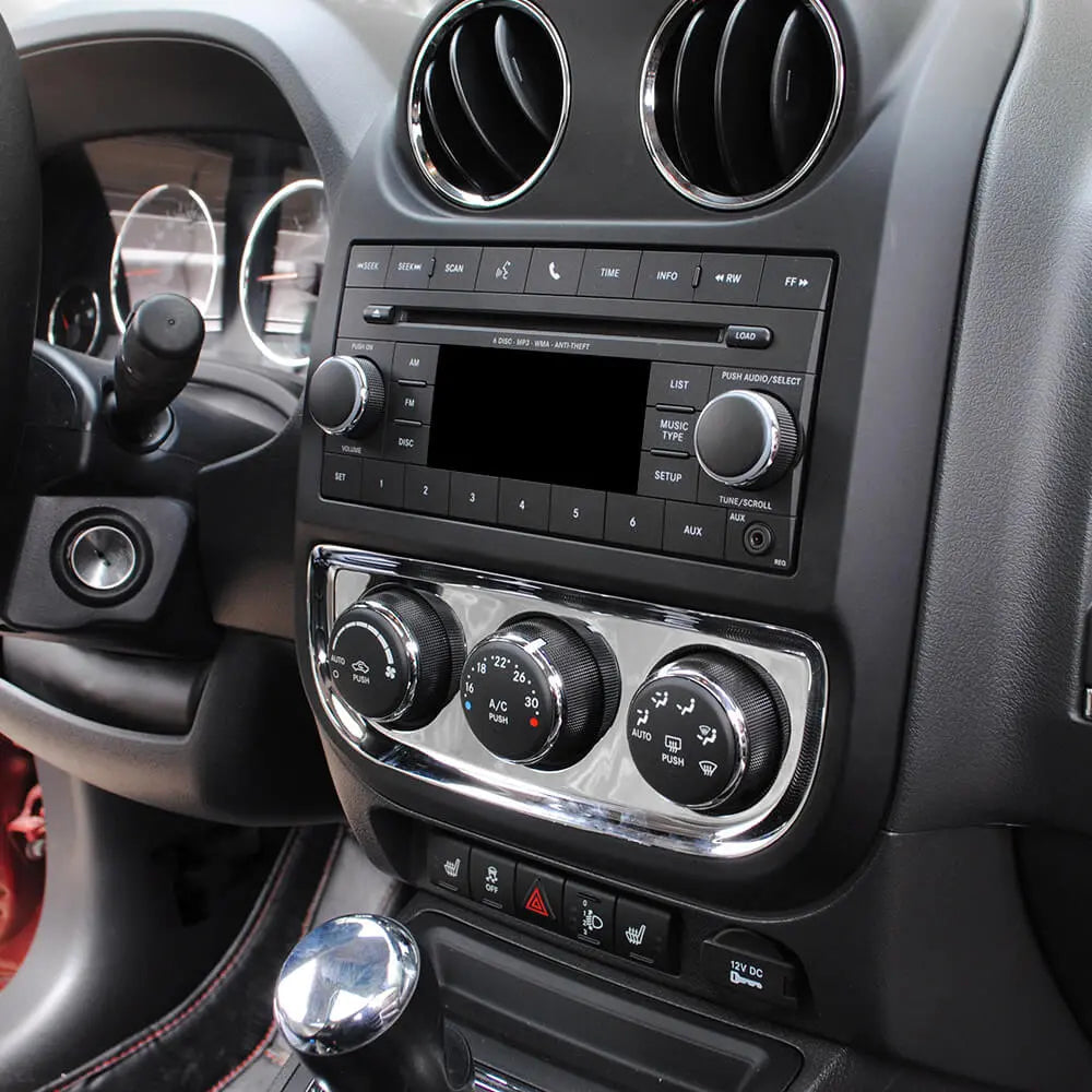 For 2010-2016 Jeep Compass & Patriot Interior Air Conditioning Switch Panel Trim Decoration Cover