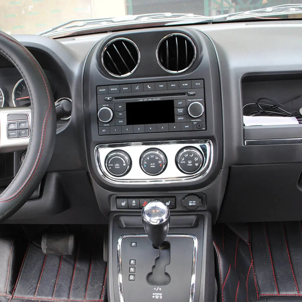 For 2010-2016 Jeep Compass & Patriot Interior Air Conditioning Switch Panel Trim Decoration Cover
