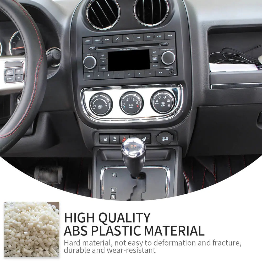 For 2010-2016 Jeep Compass & Patriot Interior Air Conditioning Switch Panel Trim Decoration Cover