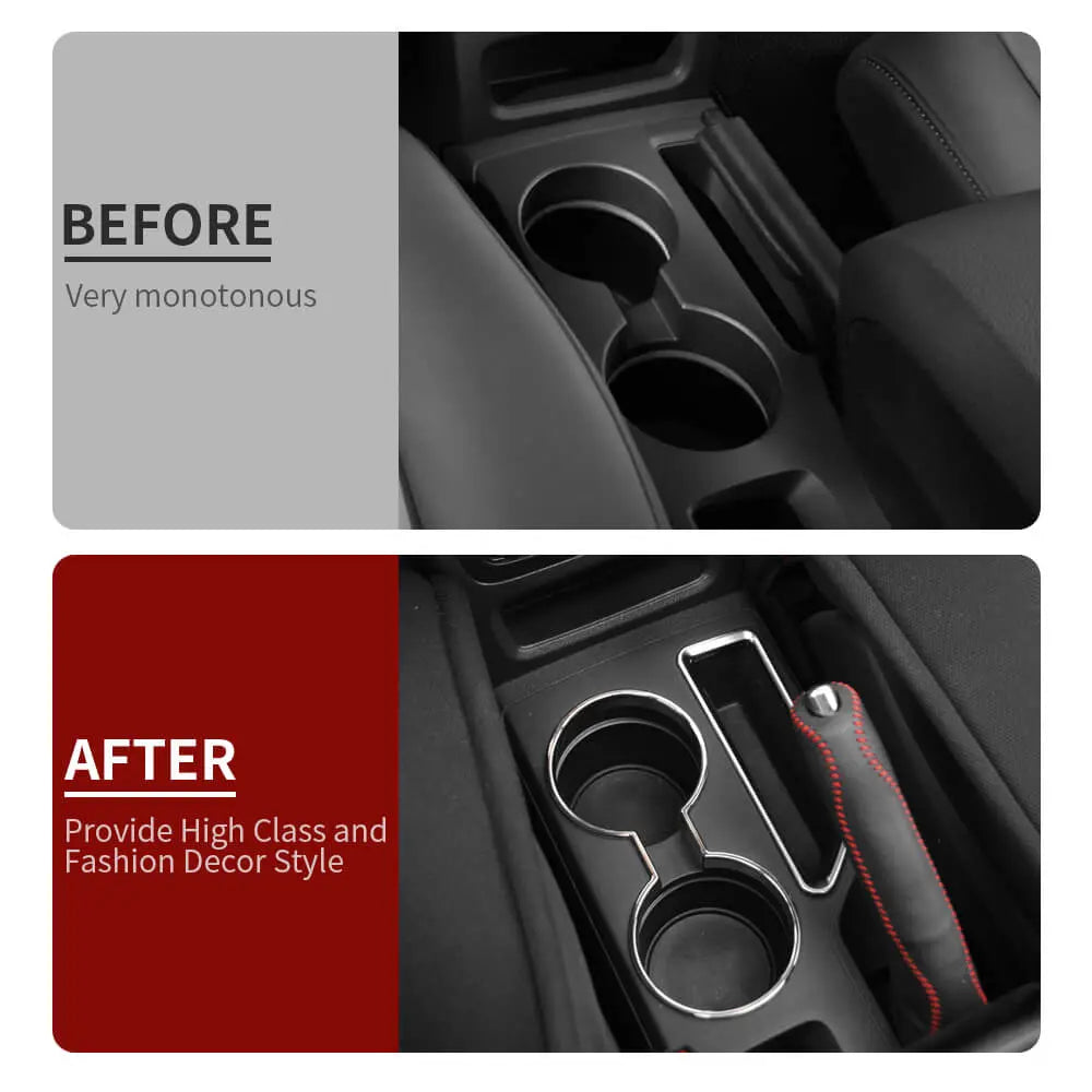 For 2010-2016 Jeep Compass & Patriot Interior Center Console Water Cup Holder Cover Trim