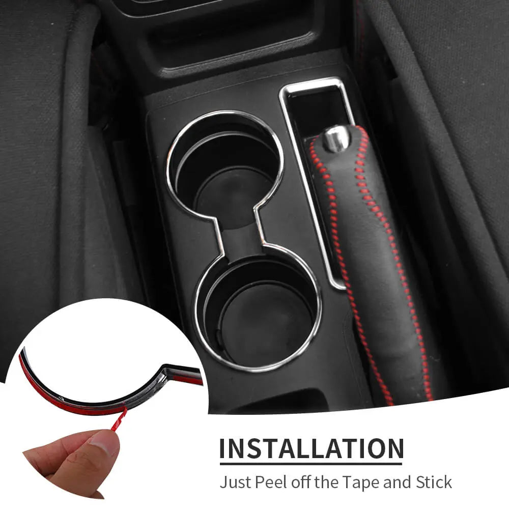 For 2010-2016 Jeep Compass & Patriot Interior Center Console Water Cup Holder Cover Trim