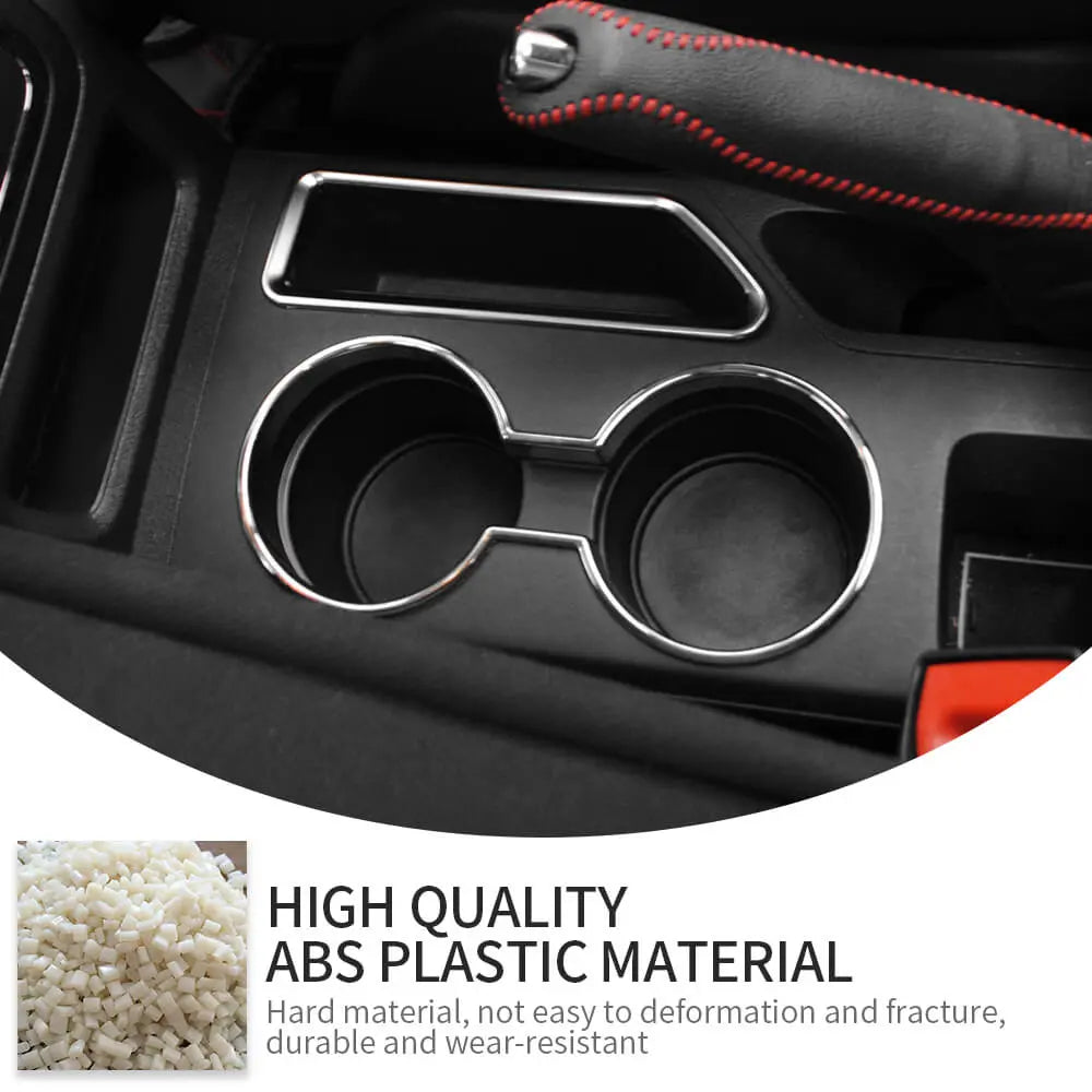 For 2010-2016 Jeep Compass & Patriot Interior Center Console Water Cup Holder Cover Trim