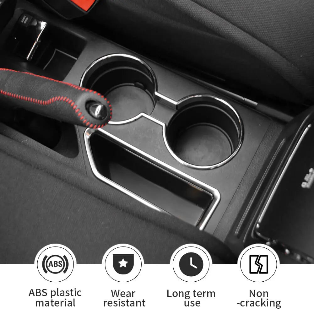 For 2010-2016 Jeep Compass & Patriot Interior Center Console Water Cup Holder Cover Trim