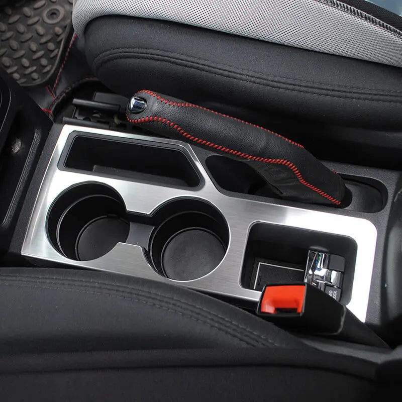 For 2010-2016 Jeep Compass/Patriot Silver Front Water Cup Holder Panel Trim Cover