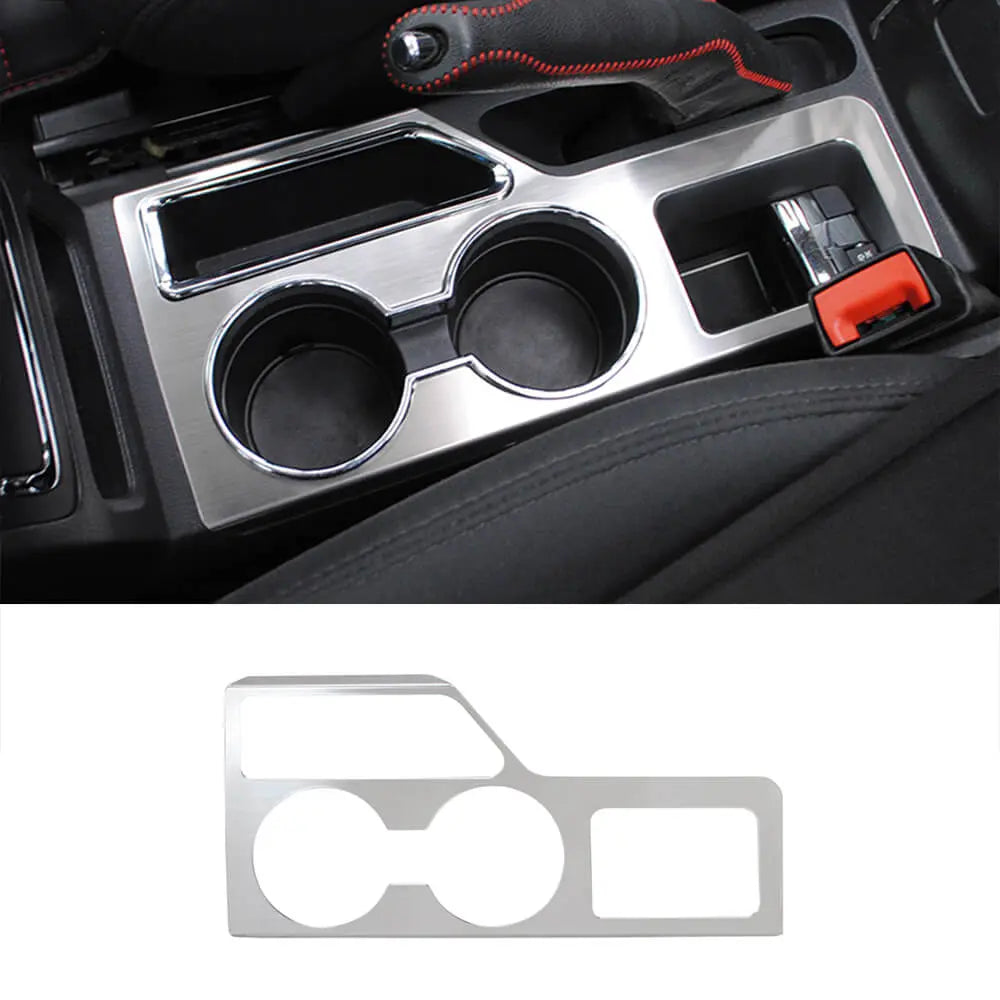 For 2010-2016 Jeep Compass/Patriot Silver Front Water Cup Holder Panel Trim Cover