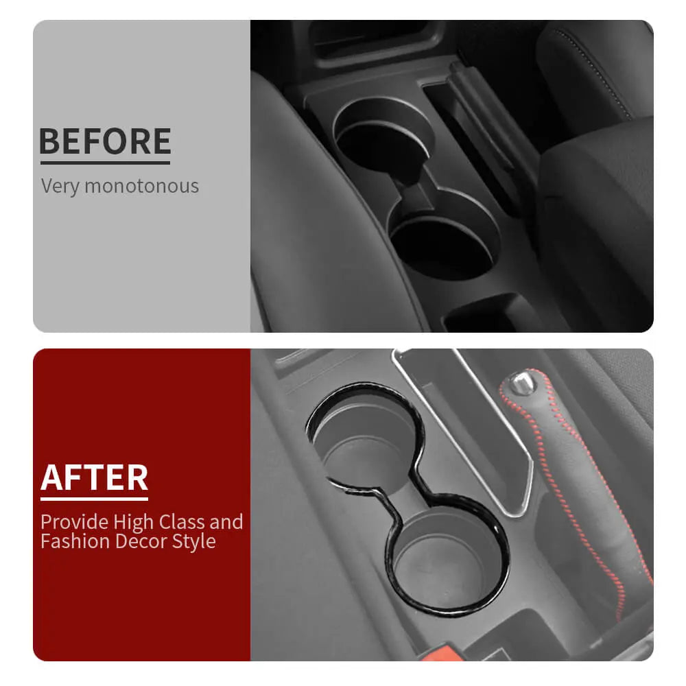 For 2010-2016 Jeep Compass & Patriot Front Water Cup Holder Panel Frame Cover Trim