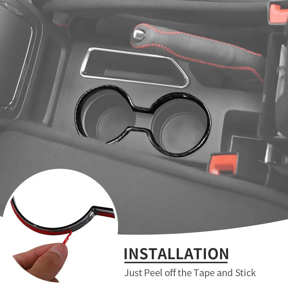 For 2010-2016 Jeep Compass & Patriot Front Water Cup Holder Panel Frame Cover Trim
