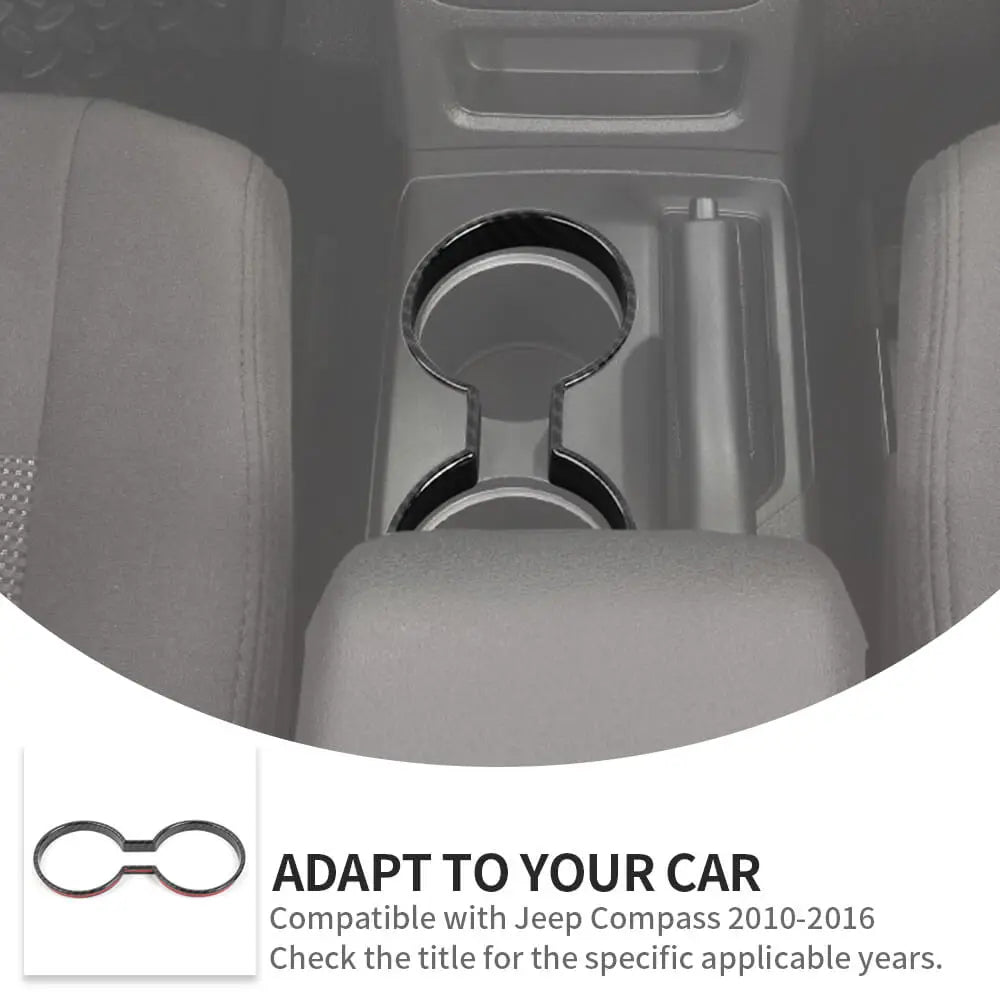 For 2010-2016 Jeep Compass & Patriot Front Water Cup Holder Panel Frame Cover Trim