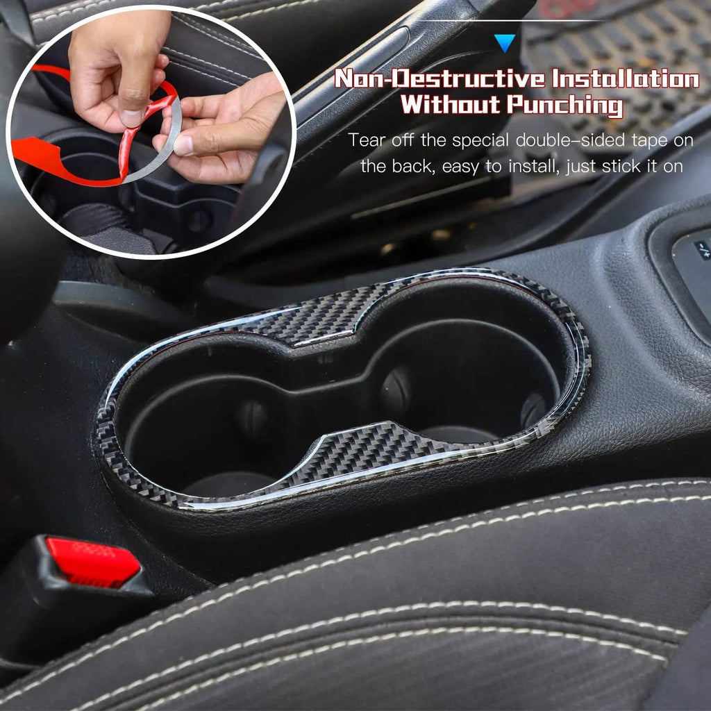 For 2010-2018 Jeep Wrangler JK JKU & Unlimited Front Water Cup Holder Trim Cover