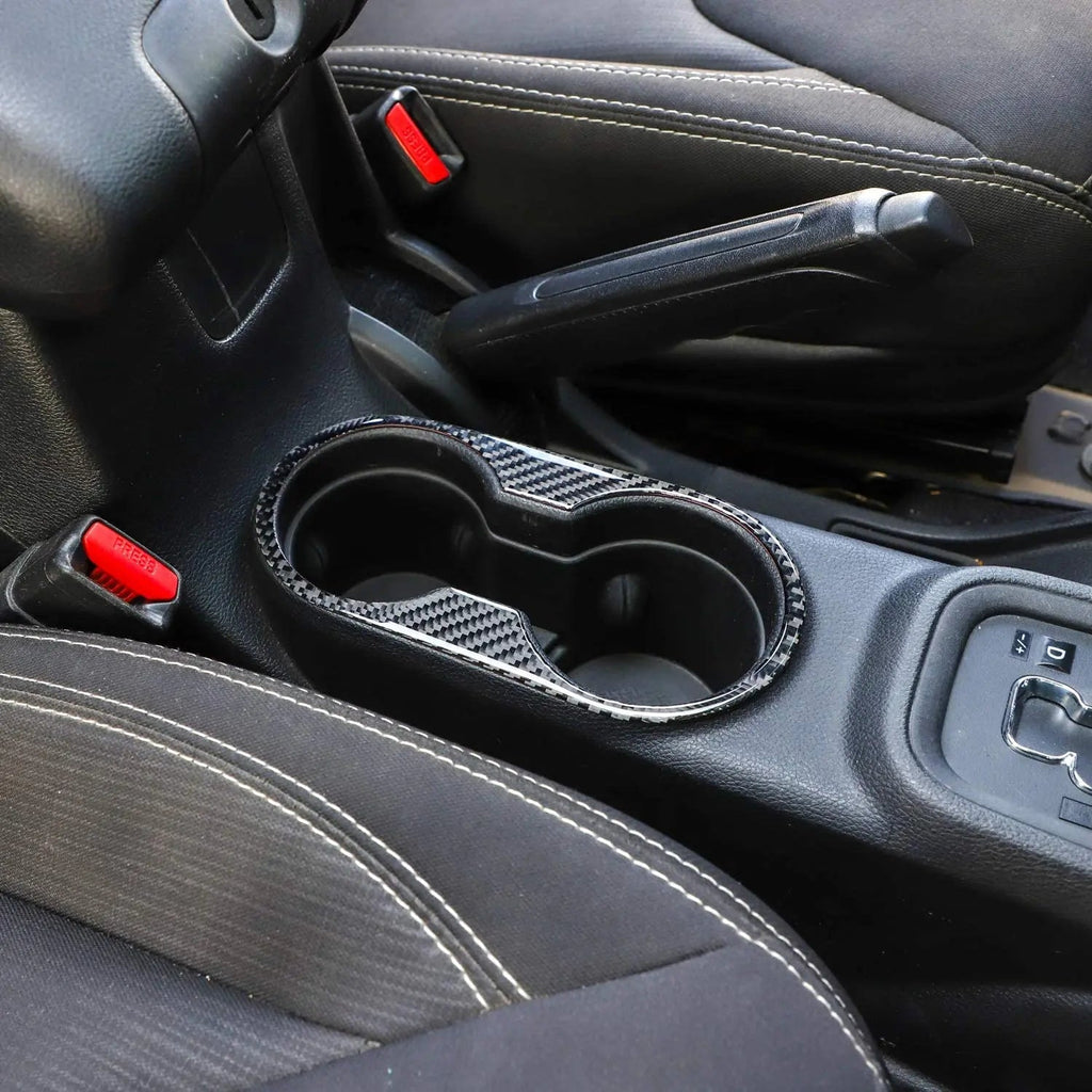 For 2010-2018 Jeep Wrangler JK JKU & Unlimited Front Water Cup Holder Trim Cover
