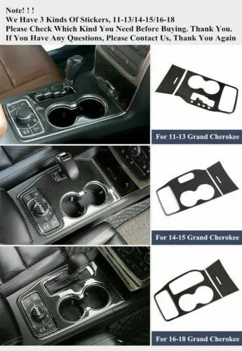 For 2011-13 Jeep Grand Cherokee WK2 Center Gear Shift Panel Cover Trim