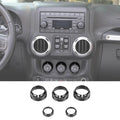 For 2011-2018 Jeep Wrangler JK/2010-2016 Compass/2011-2016 Patriot 5X Air Conditioner Audio CD Switch Knob Trim