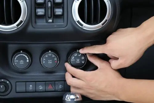 For 2011-2018 Jeep Wrangler JK/2010-2016 Compass/2011-2016 Patriot 5X Air Conditioner Audio CD Switch Knob Trim