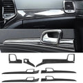 For 2011-2013 Jeep Grand Cherokee WK2 Interior Dash Panel & Door Handle Trim Cover Kit (7 pcs)