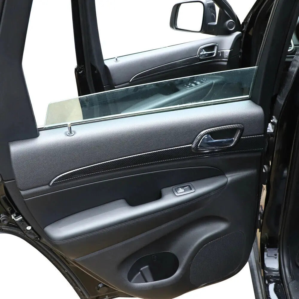 For 2011-2013 Jeep Grand Cherokee WK2 Interior Dash Panel & Door Handle Trim Cover Kit (7 pcs)