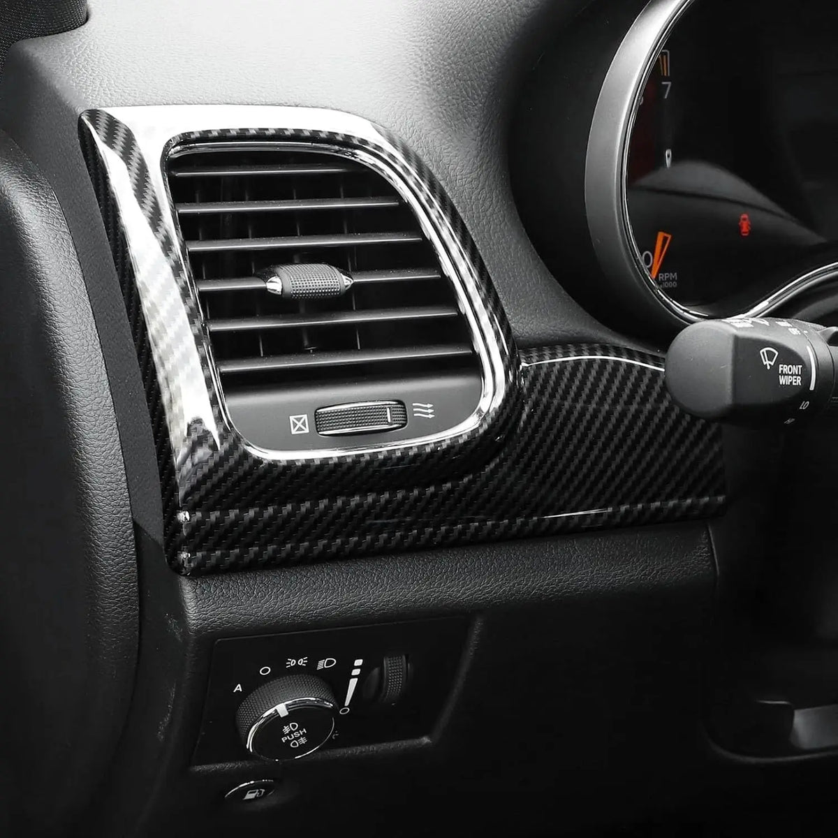 For 2011-2013 Jeep Grand Cherokee WK2 Interior Dash Panel & Door Handle Trim Cover Kit (7 pcs)