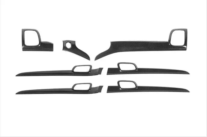 For 2011-2013 Jeep Grand Cherokee WK2 Interior Dash Panel & Door Handle Trim Cover Kit (7 pcs)