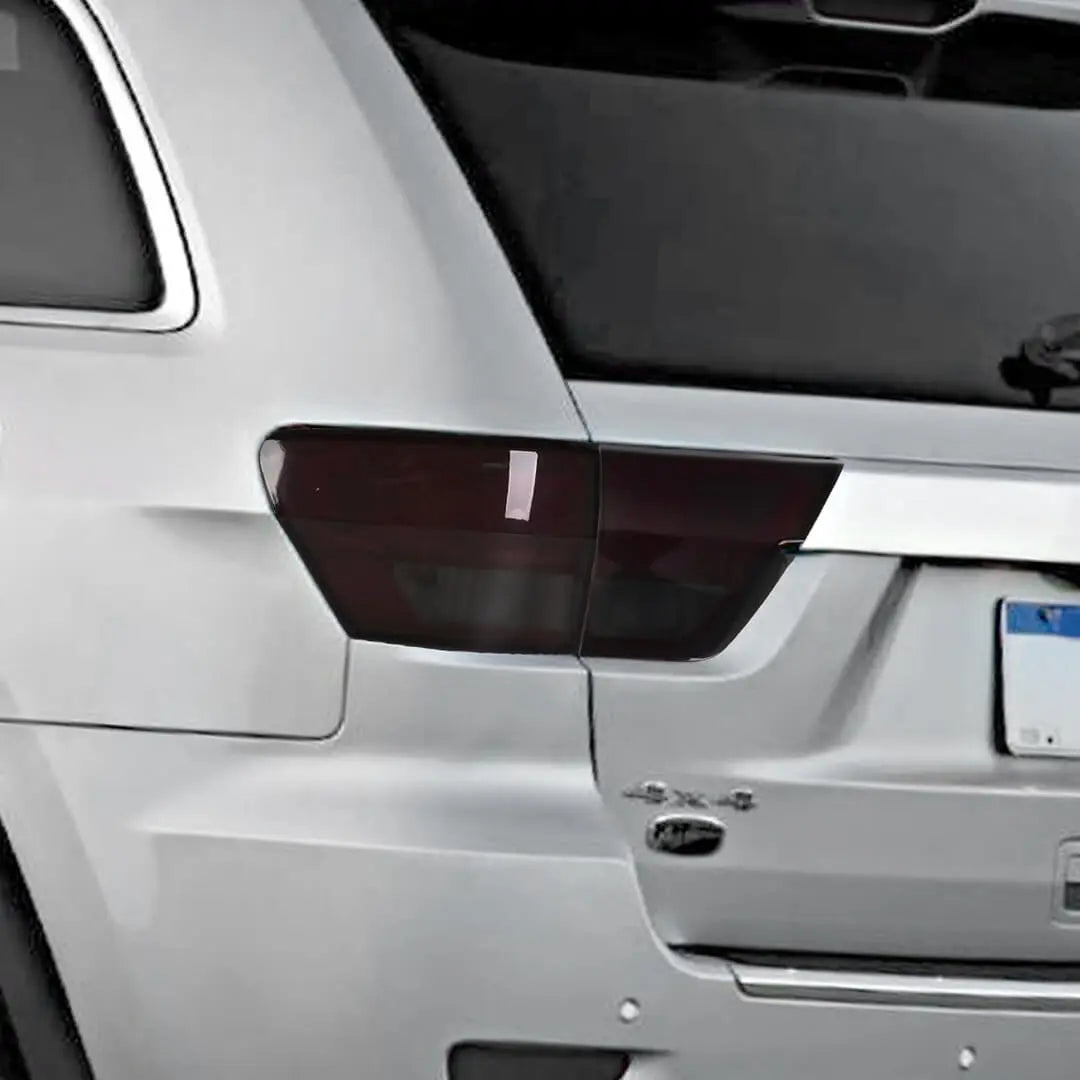 For 2011-2013 Jeep Grand Cherokee WK2 Smoke Black Rear Taillight Lamp Light Trim Cover (4 pcs)