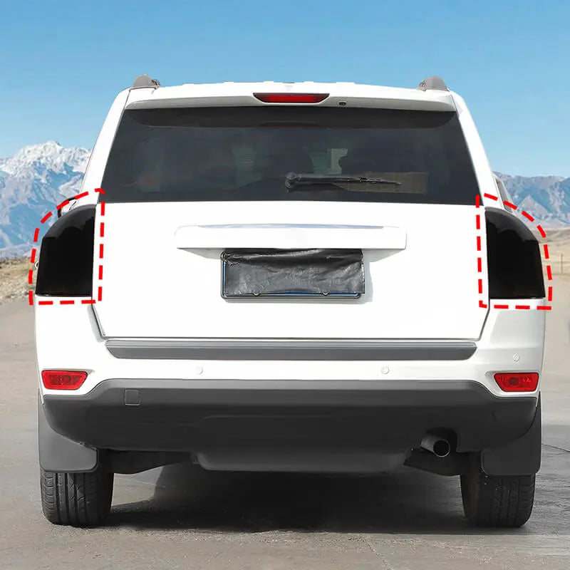 For 2011-2016 Jeep Compass Rear Taillight Tail Lamp Guard Cover Decor Trim