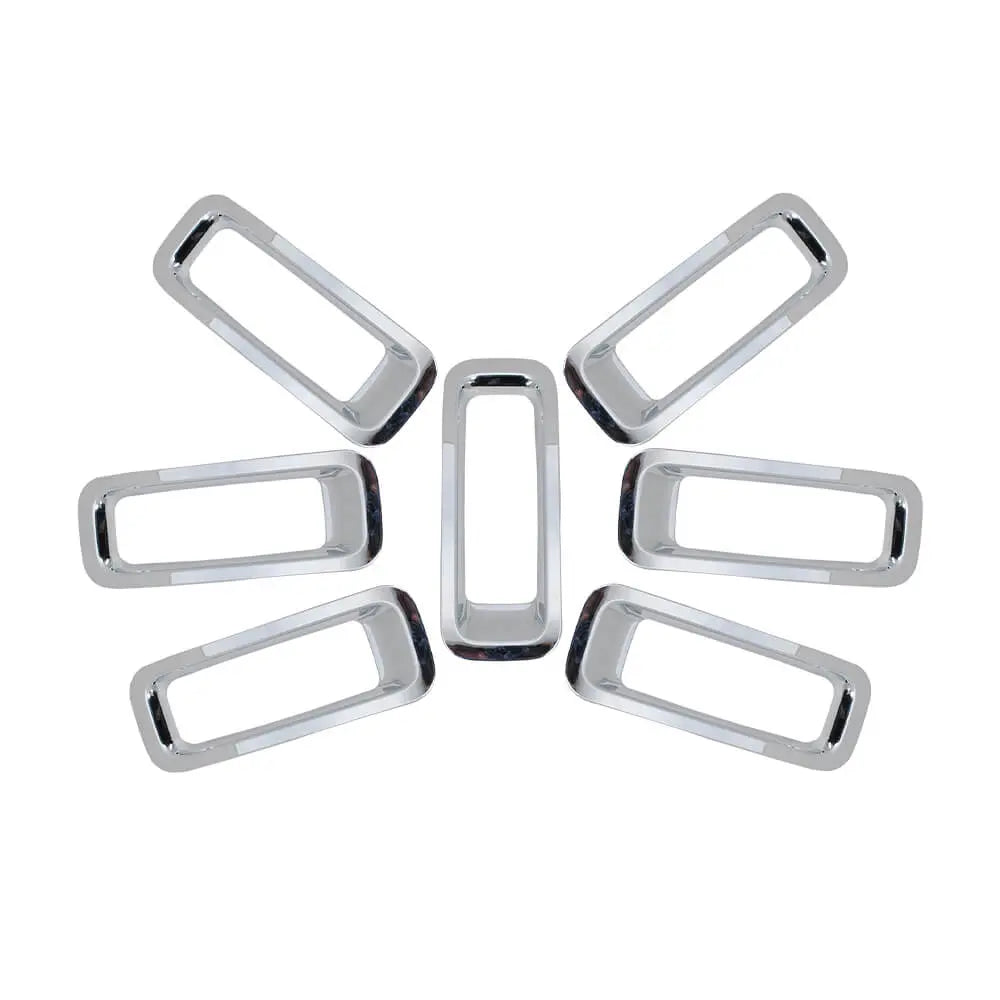 For 2011-2016 Jeep Patriot Front Grille Inserts Ring Trim Cover 7pcs/set