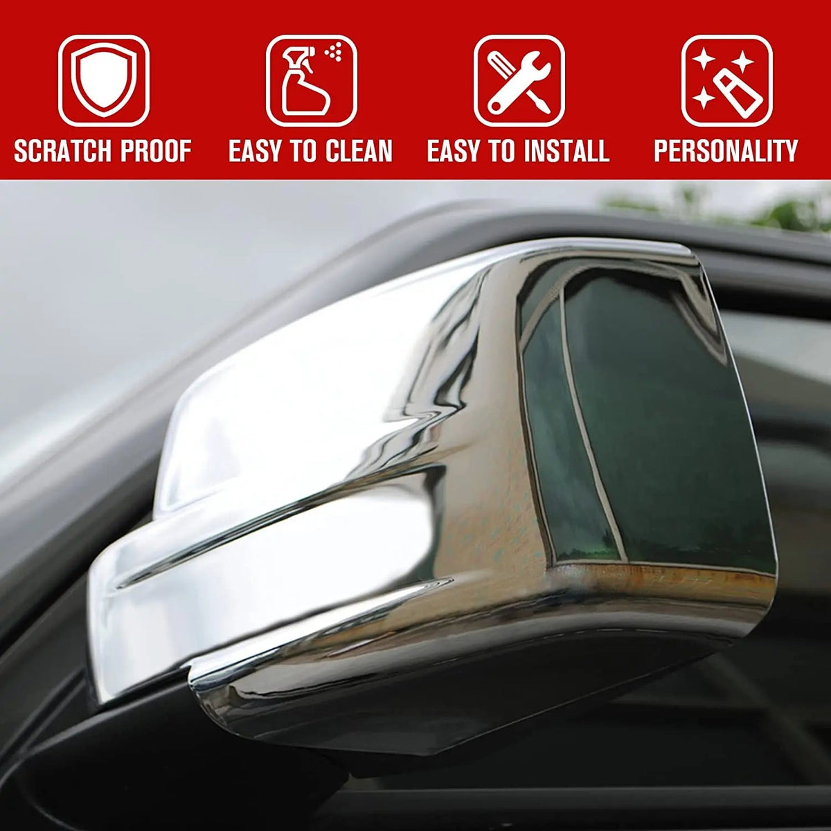 For 2011-2016 Jeep Patriot Rear View Mirror Cover Trim
