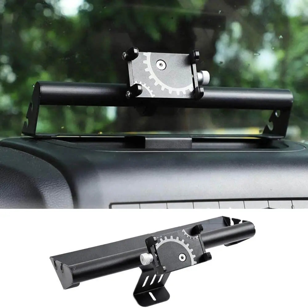 For 2011-2018 Jeep Wrangler JK JKU Dash Mount Phone Holder Stable, Stainless Steel Off-Road Equipment