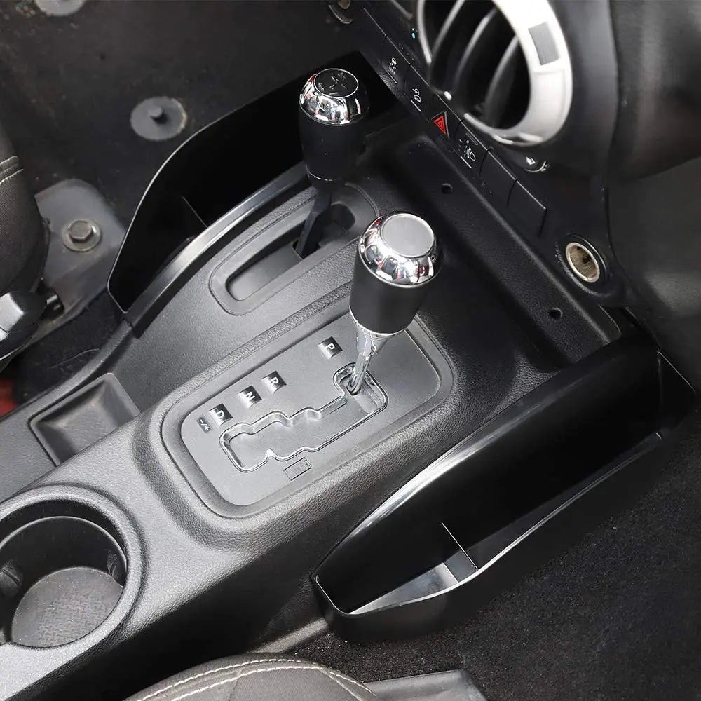 For 2011-2018 Jeep Wrangler JK JKU Gear Shift Center Console Side Storage Box 2PCS