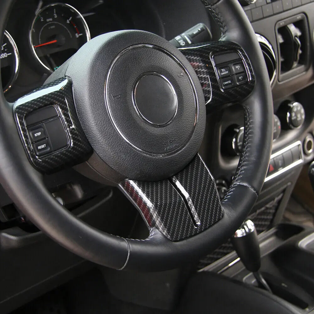 For 2011-2018 2Door Jeep Wrangler JK 10pc Full Set Interior Decor cover Trim Kit