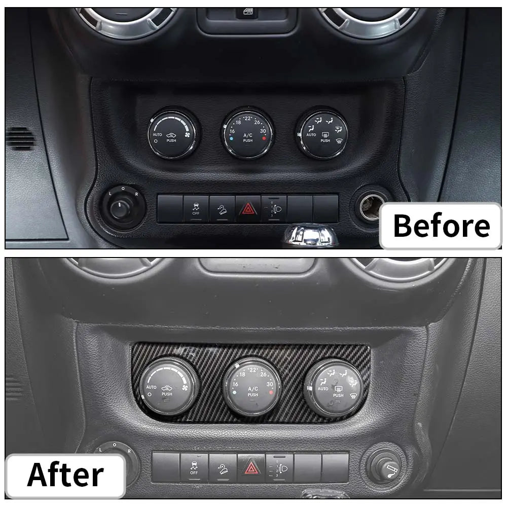 For 2011-2018 Jeep JK Wrangler Air Conditioner Switch Panel Cover Trim Bezel