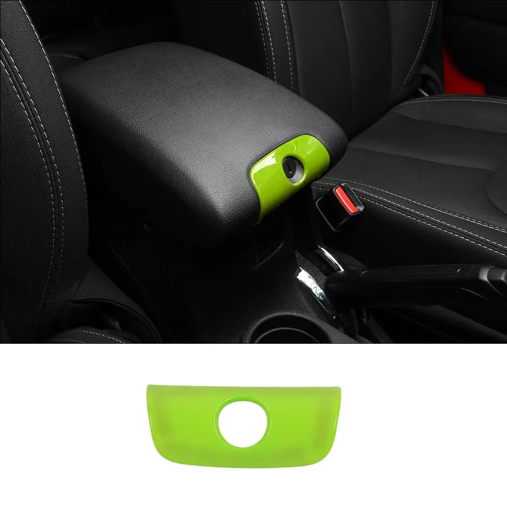 For 2011-2018 Jeep JK Wrangler&Unlimited Central Console Armrest Box Keyhole Cover Trim