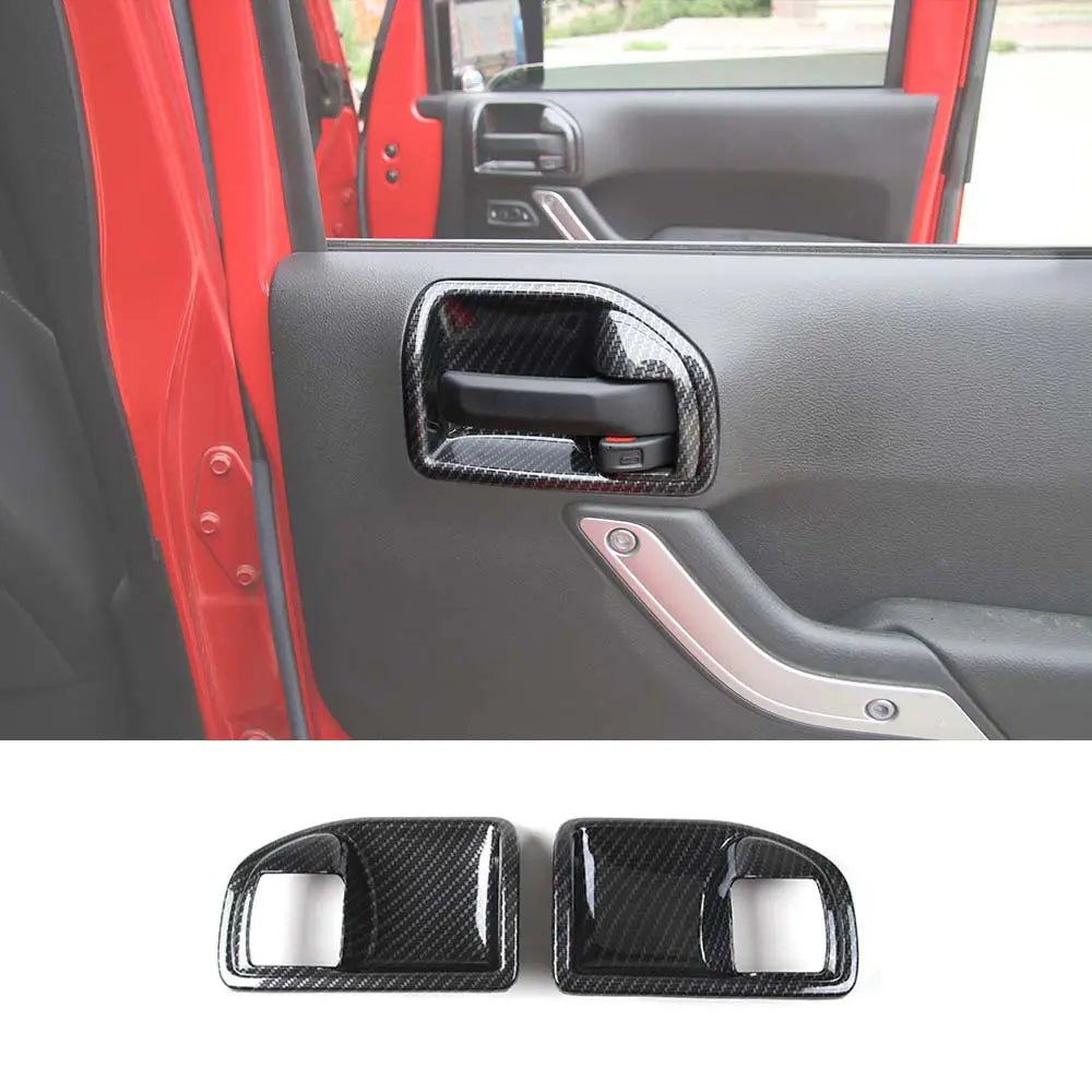 For 2011-2018 Jeep Wrangler JK 2-Door Inner Door Handle Bowl Trim Cover