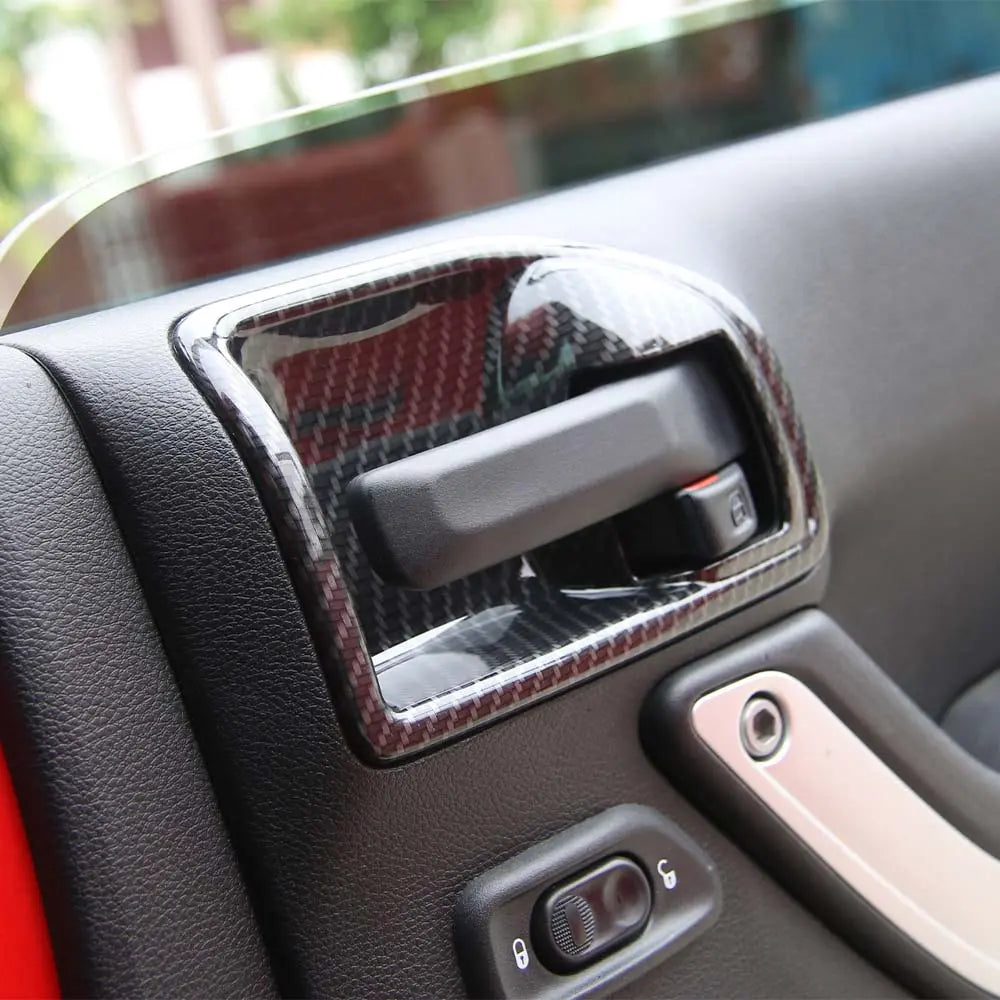 For 2011-2018 Jeep Wrangler JK 2-Door Inner Door Handle Bowl Trim Cover