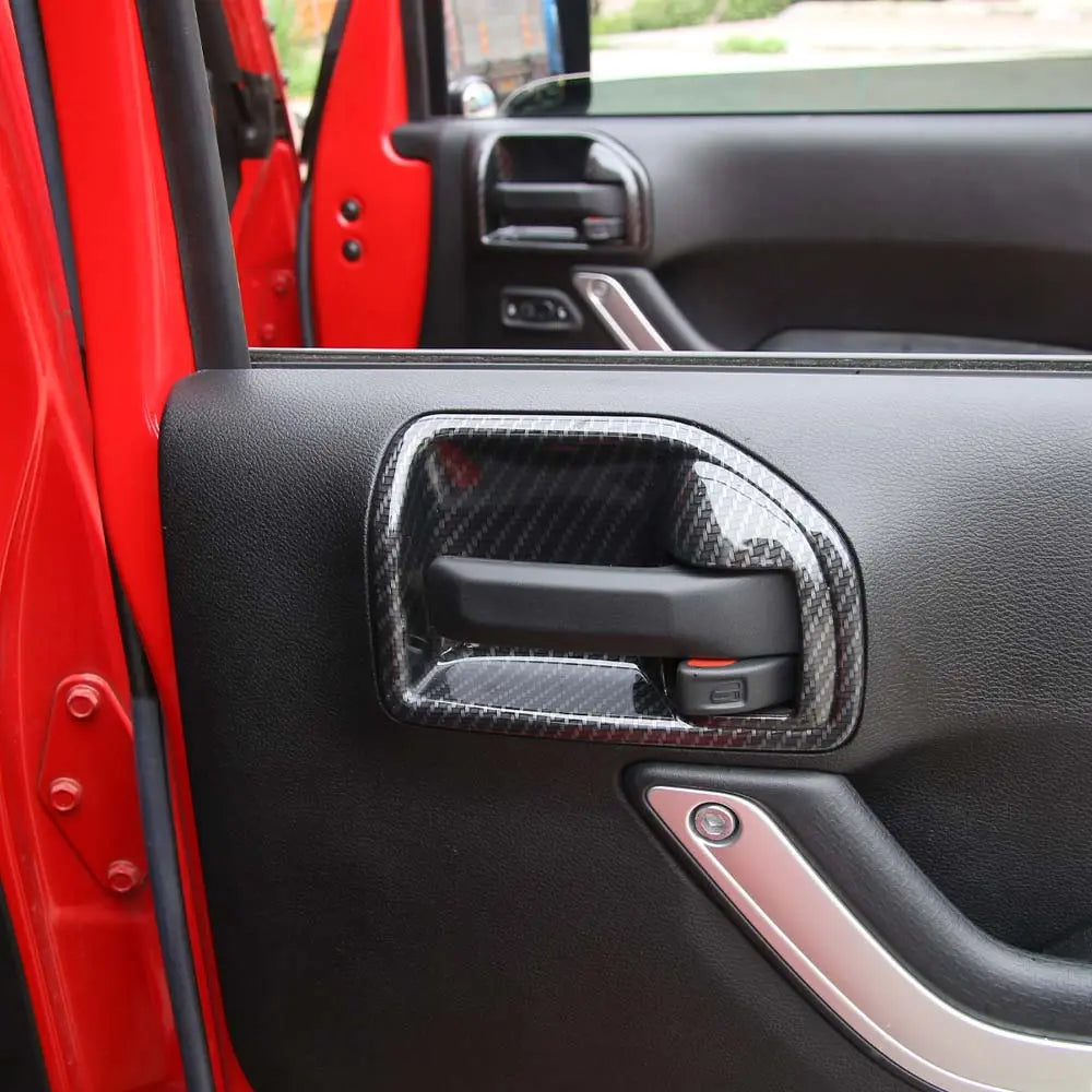 For 2011-2018 Jeep Wrangler JK 2-Door Inner Door Handle Bowl Trim Cover