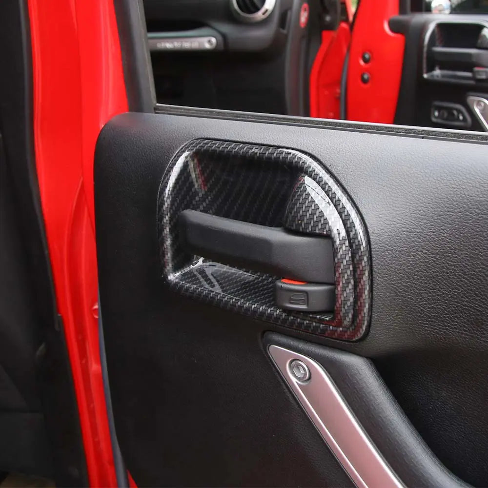 For 2011-2018 Jeep Wrangler JK 2-Door Inner Door Handle Bowl Trim Cover