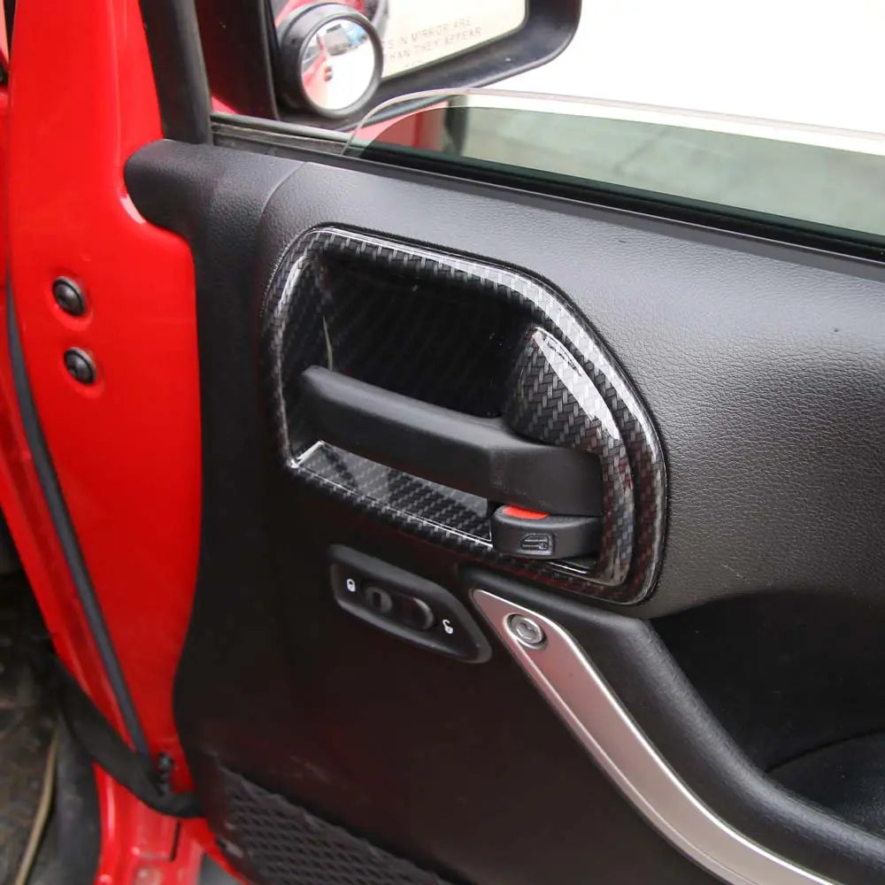 For 2011-2018 Jeep Wrangler JK 2-Door Inner Door Handle Bowl Trim Cover