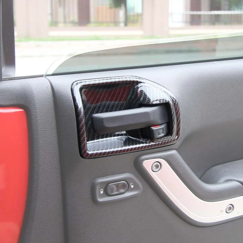 For 2011-2018 Jeep Wrangler JK 2-Door Inner Door Handle Bowl Trim Cover