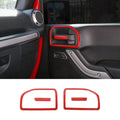 For 2011-2018 Jeep Wrangler JK 2 Door Inner Door Handle Frame Trim（4 pcs）
