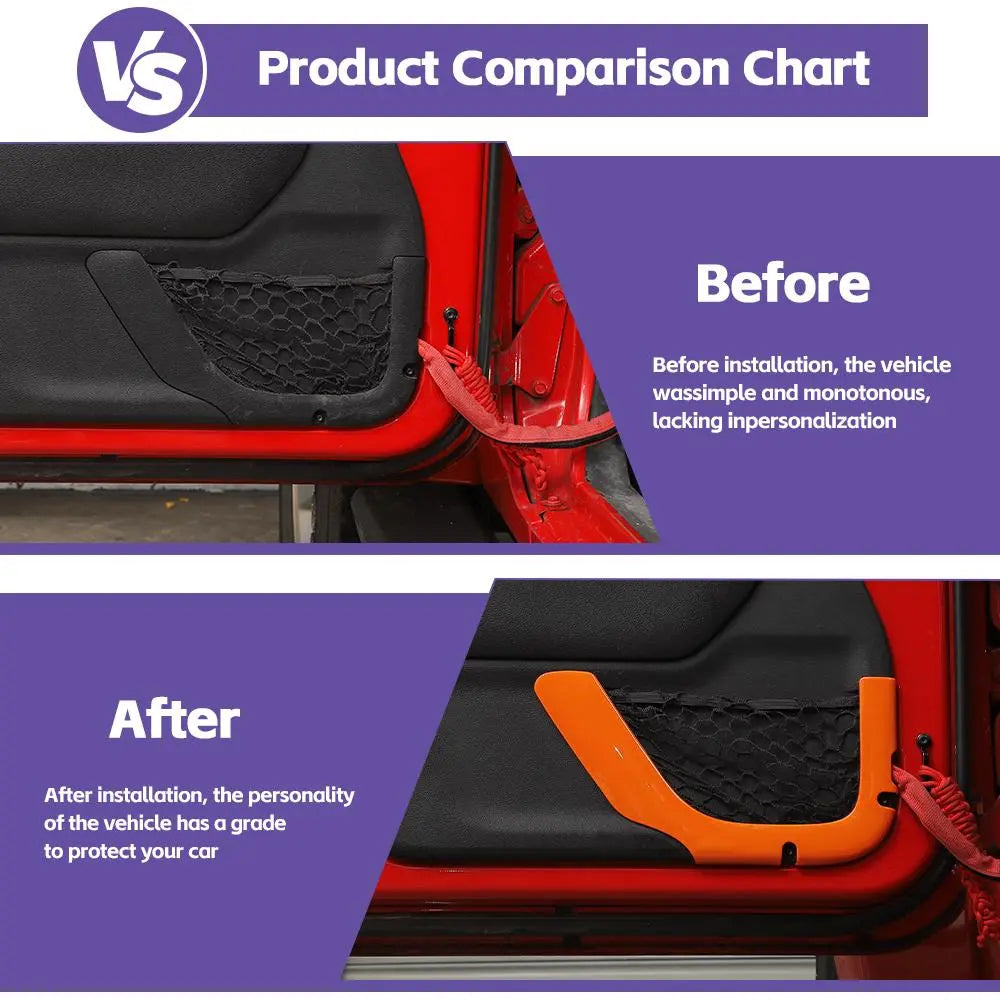 For 2011-2018 Jeep Wrangler JK 2Door 12PCS Interior Trim Cover Kit