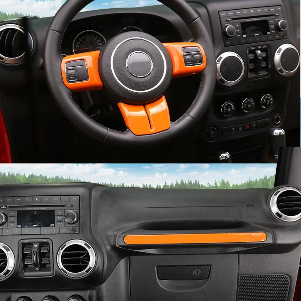 For 2011-2018 Jeep Wrangler JK 2Door 12PCS Interior Trim Cover Kit