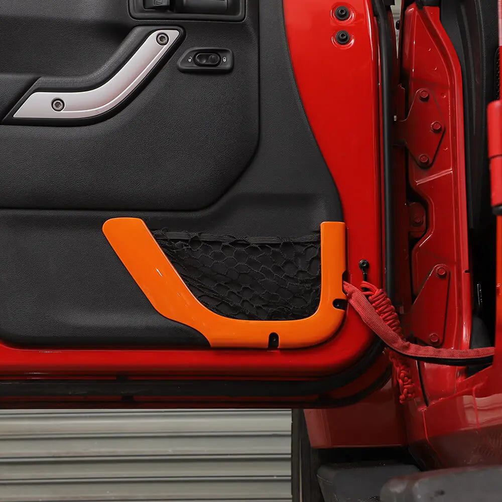 For 2011-2018 Jeep Wrangler JK 2Door Car Inner Door Net Bag Frame Trim