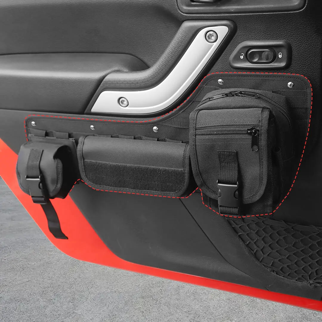 For 2011-2018 Jeep Wrangler JK 4-Door Version Front Rear Car Door Multifunction Tactical Hanging Board