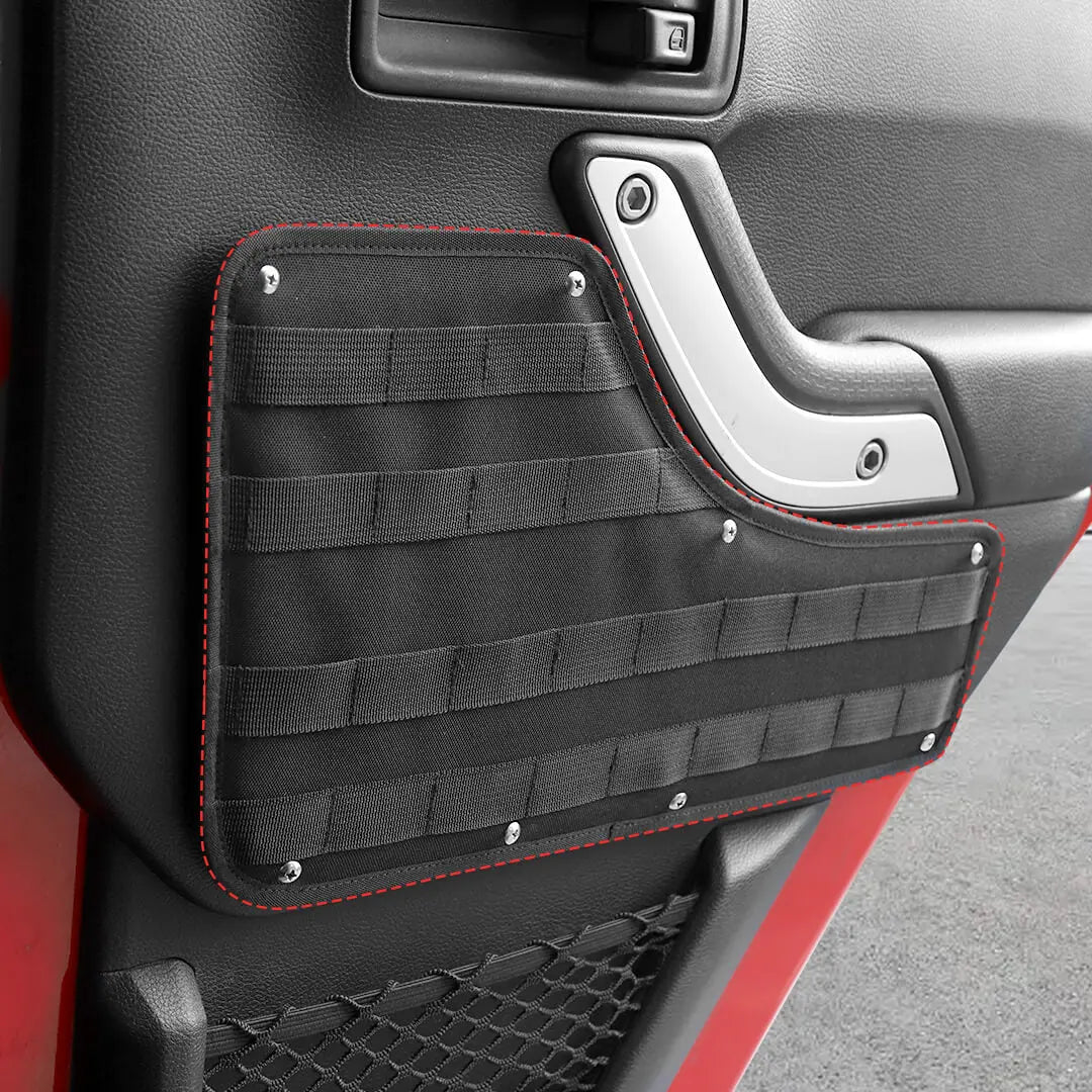 For 2011-2018 Jeep Wrangler JK 4-Door Version Front Rear Car Door Multifunction Tactical Hanging Board